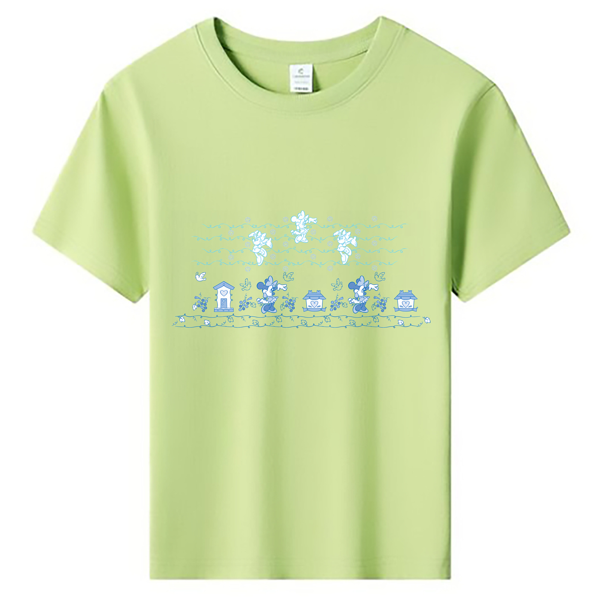 （画像用） ミッキーマウス Mickey Mouse 綿100％キッズTシャツ（フロントプリント）